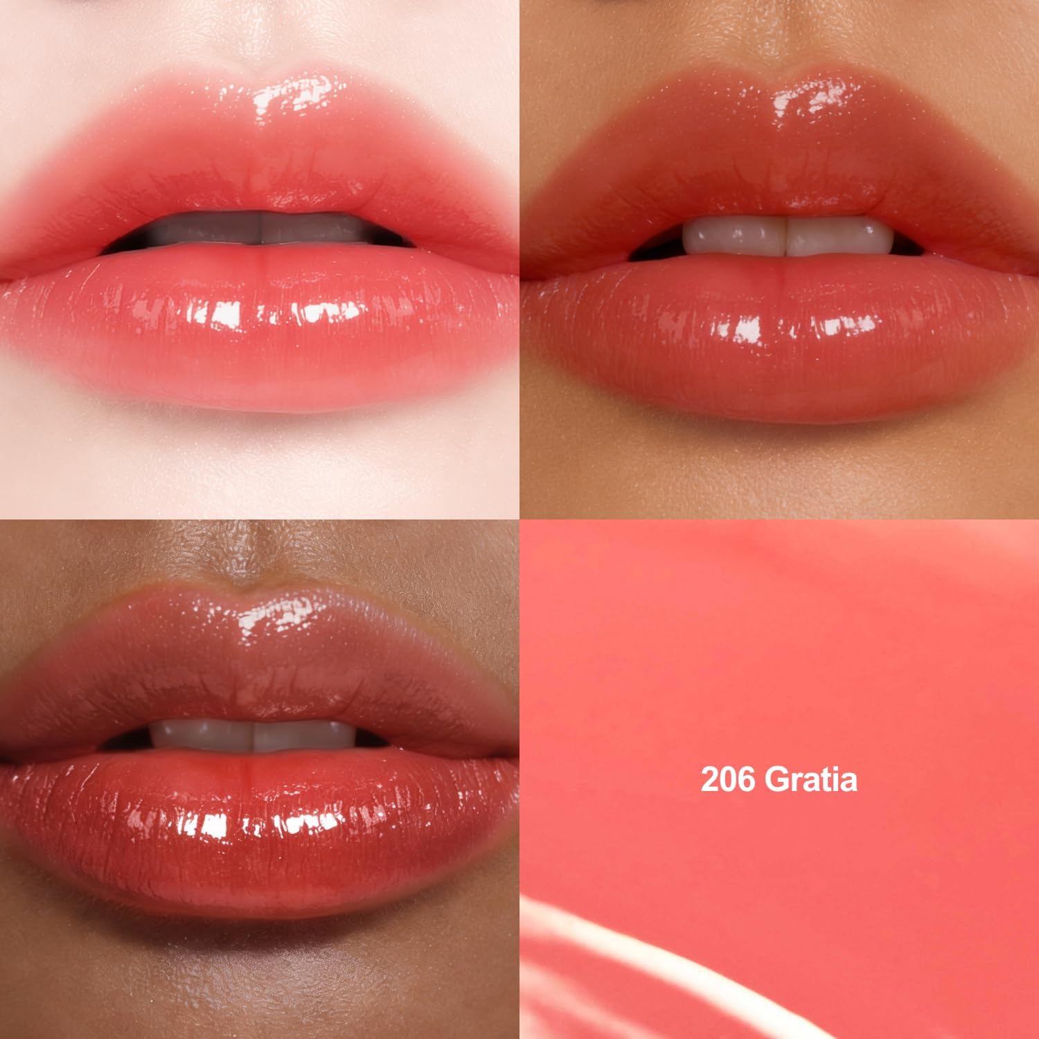 Dinto ブラーグローイリップティント #206 Gratia スウォッチ画像 イエベ秋おすすめ