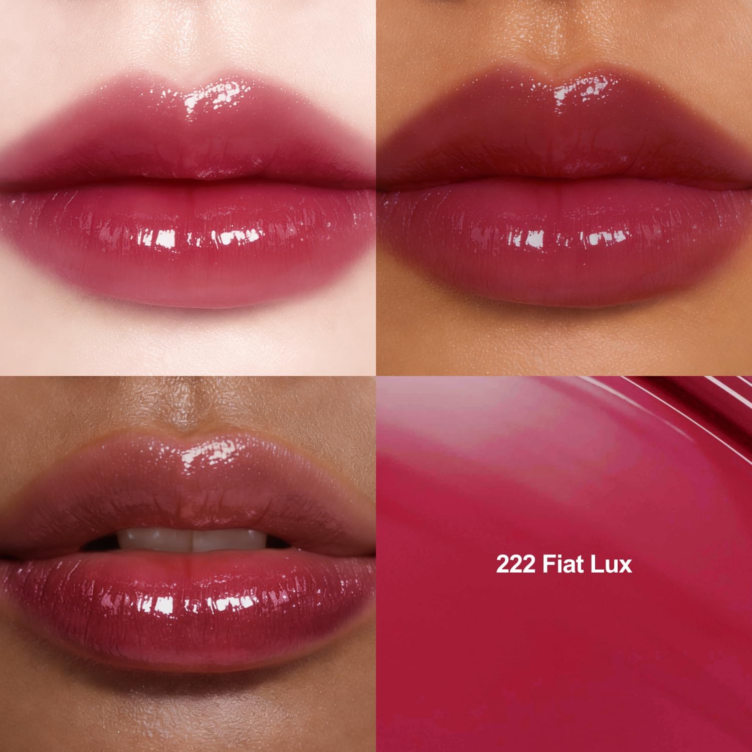 Dinto ブラーグローイリップティント #222 Fiat Lux スウォッチ画像 ブルベ冬おすすめワインレッド