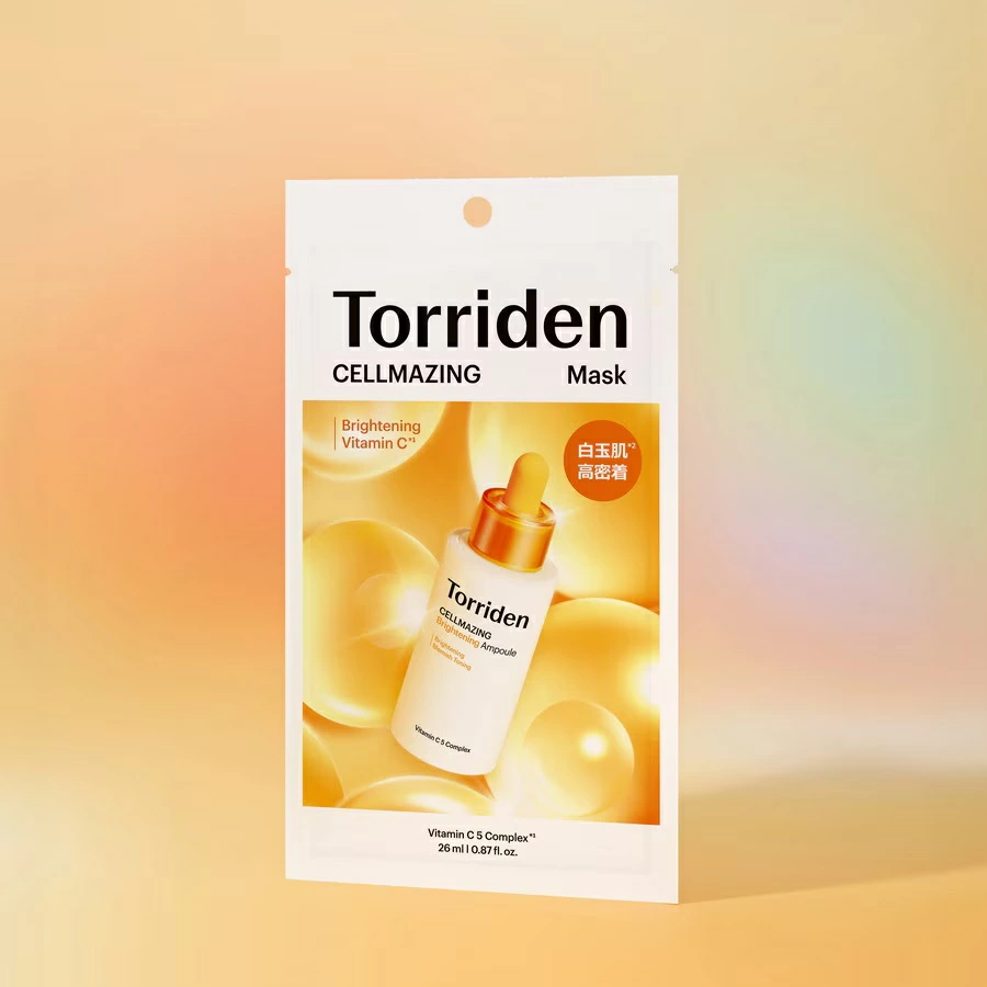Torriden セルメイジング ビタミンC マスク|5DビタミンC・グルタチオン配合の透明感パック