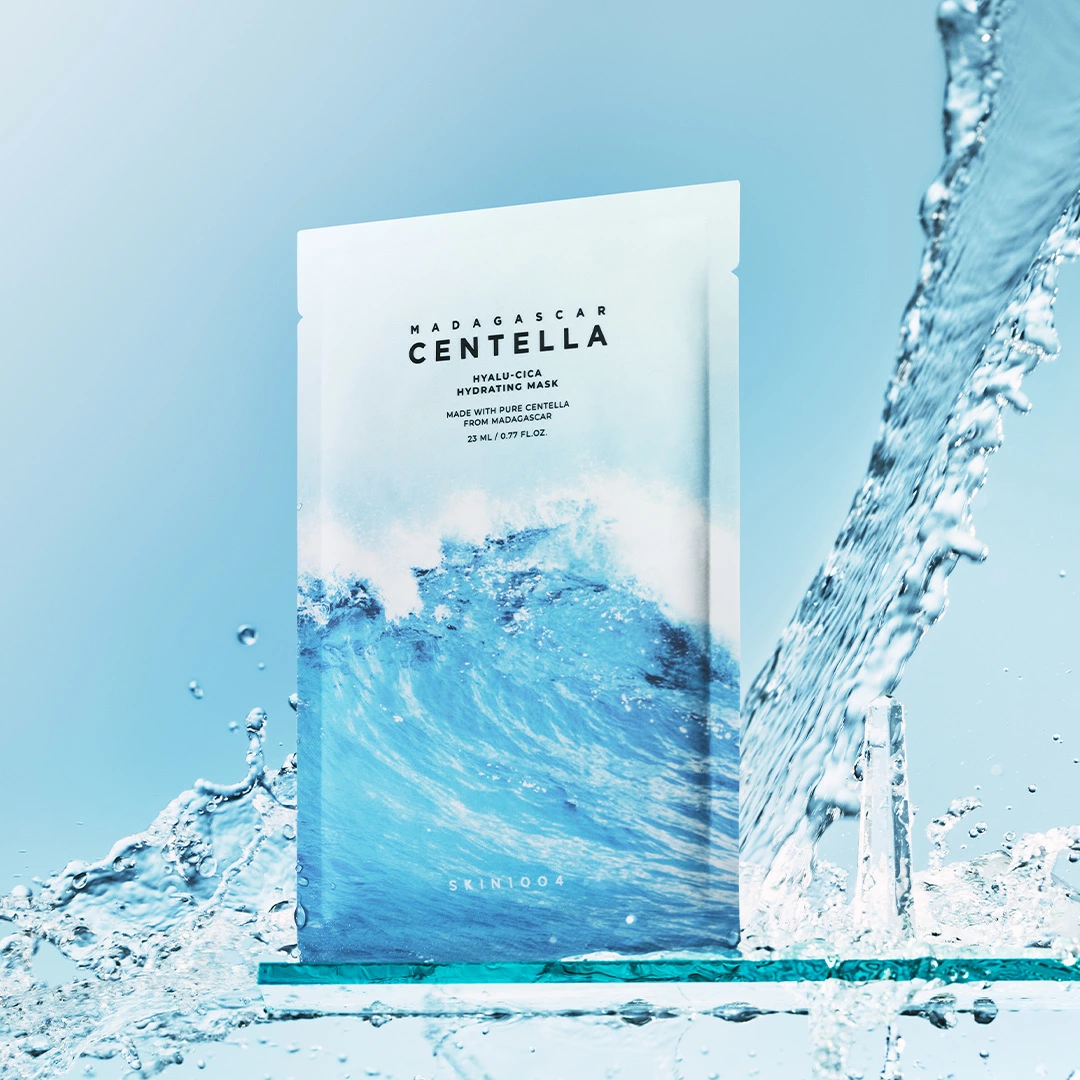 SKIN1004 ヒアルーシカ ハイドレーティングマスク|ヒアルロン酸×CICA配合の水分爆弾パック